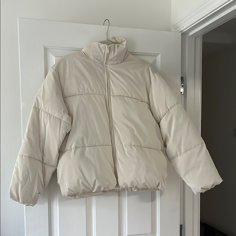 A New Day Target Cream Puffer Jacket